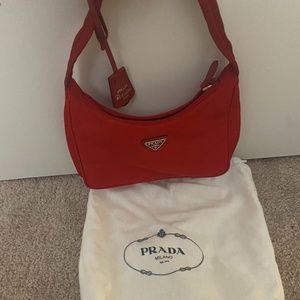 Prada red bag